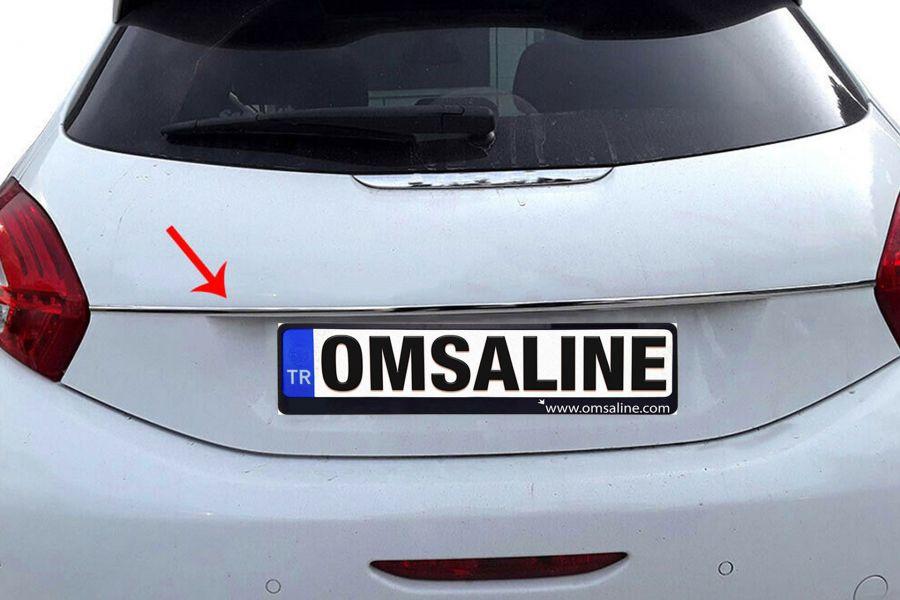 

Хром планка над номером OmsaLine (нерж) для Peugeot 208 2012-2019 рр.