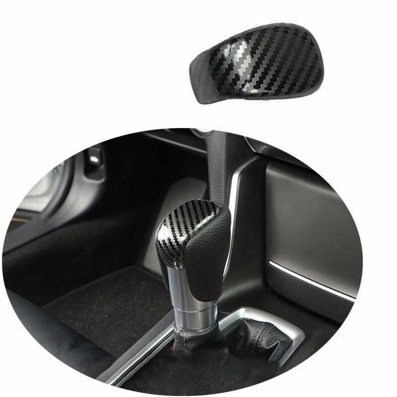 For Honda Accord 2018- Carbon Fiber Steel Gear Shift Knob Shifter Lever Trim