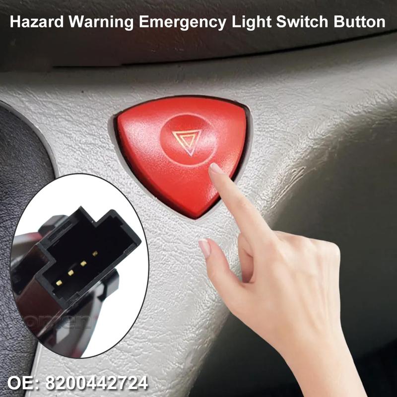 HAZARD WARNING FLASHER LAMP SWITCH Button for OPEL Renault Trafic Espace Laguna /Vauxhall/Clio 2 8200442724 93856337 8200002441