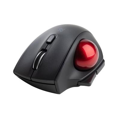 Sanwa Direct Bluetooth Trackball Compatible with 5 Buttons Mouse, Compact, Quiet, Mac/Windows/Android/iPad OS, (Includes Back/Forward Buttons), Black,