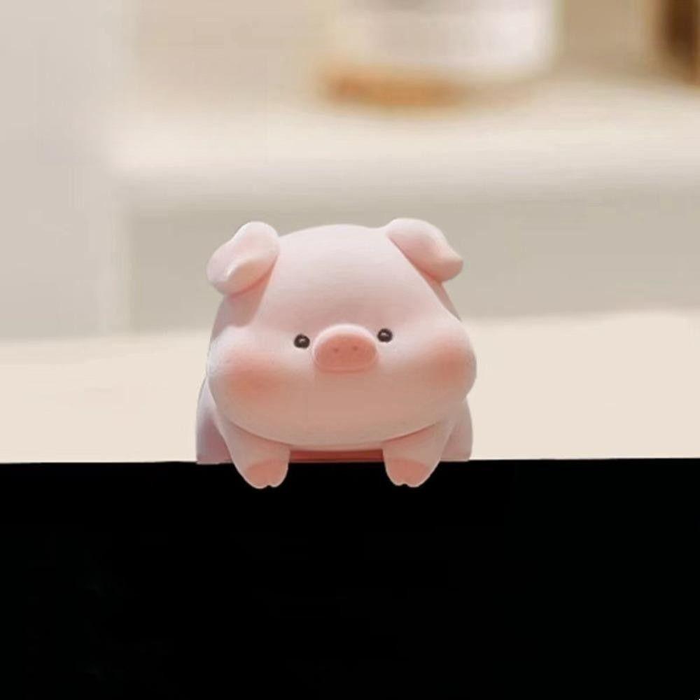 Flocking Computer Monitor Topper Animal Model Center Console Doll Computer Screen Ornaments  Gift