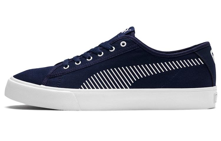 PUMA Bari Stylish Retro Low Top Casual Skate Shoes Unisex Navy Blue 369116-03 36