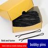 Black U-Shaped Hairpins & Bobby Pins: High Elasticity Steel Wire Hair Accessories