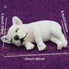 Cartoon Sleeping French Bulldog Car Decoration Cute Simulation Dog Car Decoration Gift Children's Toy Home Decoration