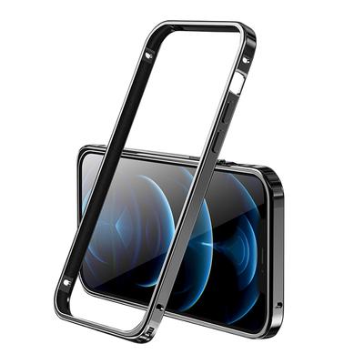 Ultradünne Stoßstange aus Aluminium mit Metallrahmen, harte Hülle für iPhone 12 13 14 15 Plus Pro Max, Legierungshülle Coque in Schwarz, Lila oder Silber