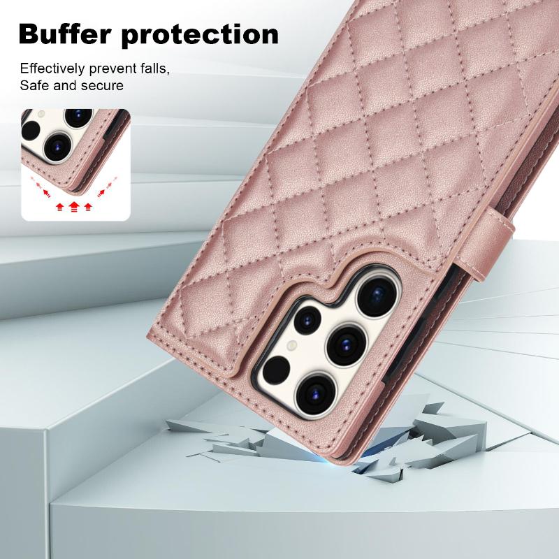 Umhänge-Geldbörse mit Kartenhalter Handyhülle für Samsung Galaxy S23 S21 FE S24 S22 Ultra Plus A14 A54 A15 A55 Handgelenkschlaufe Hülle