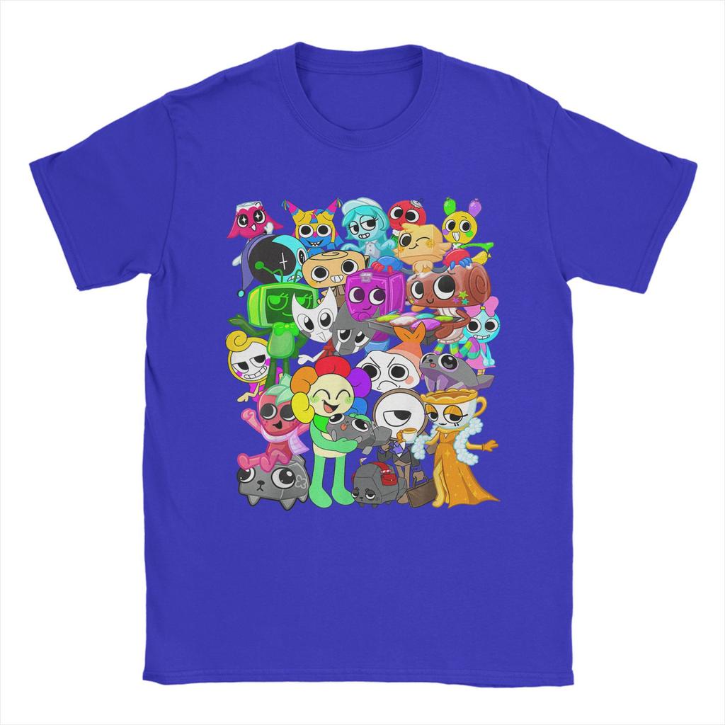 Dandy's World Group Shot T-Shirt for Men Cartoon Cute Casual Pure Cotton Tee O Neck Short Sleeve T Shirts Plus Size merchandise
