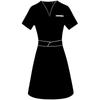 Chinese Style Women's Summer Uniform Dress for Spa Technicians