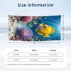 Underwater Friends Adventure Theme Quick Dry Beach Towel Custom Name Text Print Large Sand Resistant Towel Beach Vacation