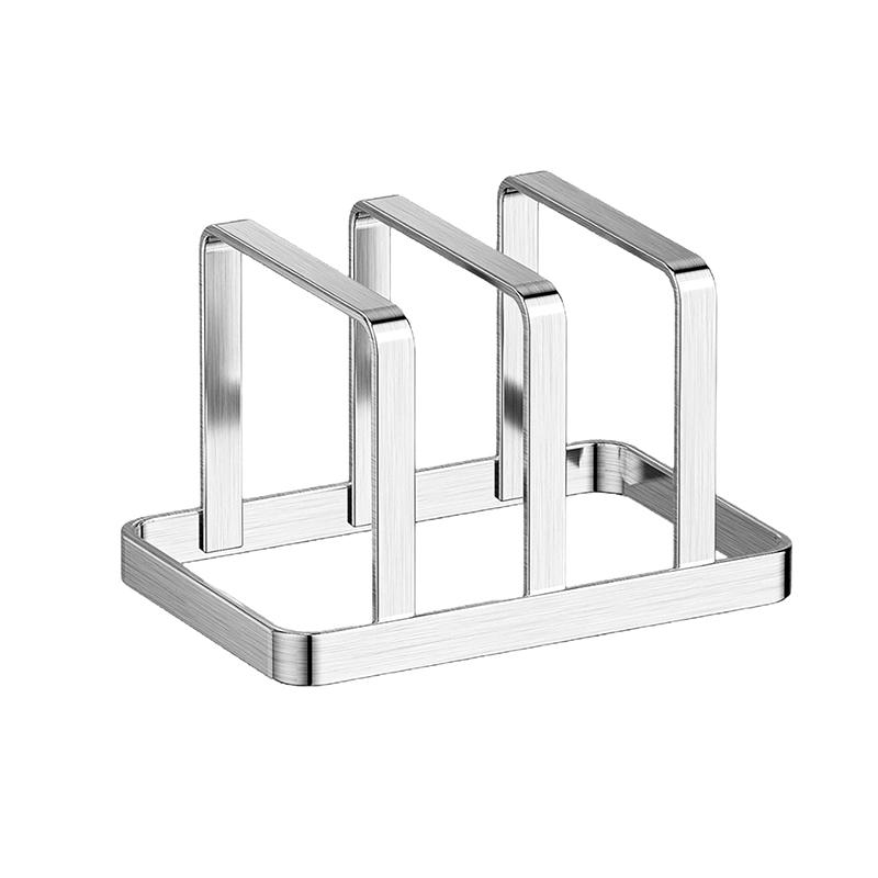 Kitchen Countertop Organizer Stainless Steel Cutting Board Holder for Chopping Boards Pot Lids Kitchen Utensil Storage