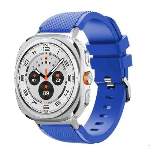 Silicone Strap For Samsung Galaxy Watch Ultra 2026 47mm Stripe Texture Replacement Band For Samsung Watch 8/8 Classic Accessory