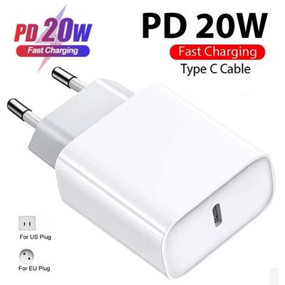 20W PD USB-C Güç Adaptörü Telefon 14 13 12 11 Pro Max USB Type C Duvar Hızlı Şarj X XS XR 7 8 6 Plus Kablo