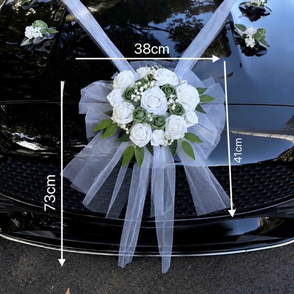 Multiple Colors Artificial Rose Car Decor Bridal Vehicle Decor Bridal Car Decoration