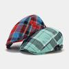 Classic Plaid Beret Hat For Women Men With Sun Protection Cotton Spring Summer Fashion Accessory