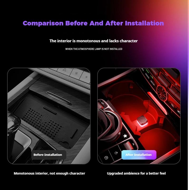 New Mini Universal USB Car Interior Ambient Light LED Signal Light Car Reading Light Decorations Car Interior Accessories Lights