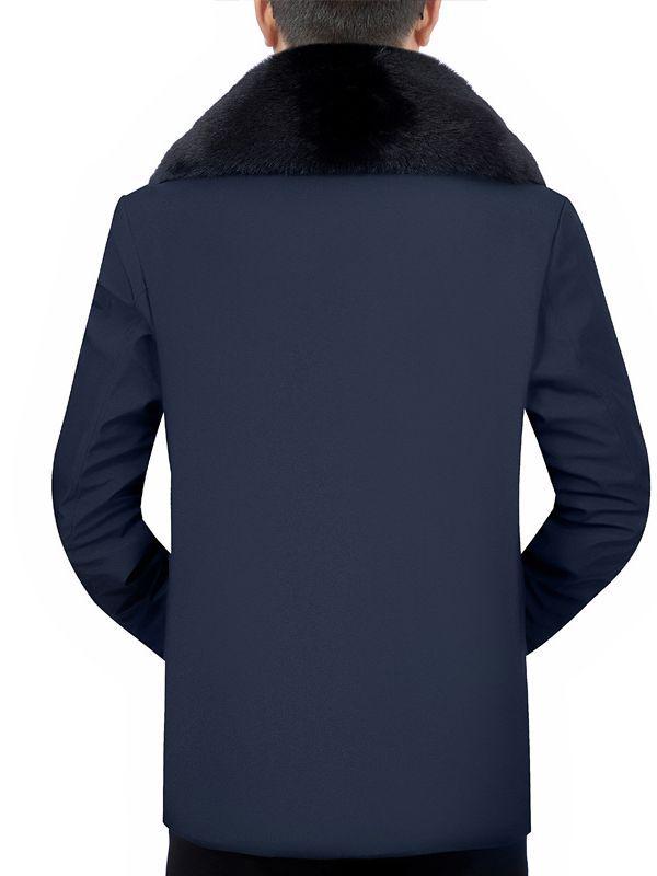Men's Detachable Hat Cotton Winter Jacket – Thickened Warm Outerwear for Autumn/Winter