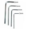 Convenient High Quality Brand New Wrench 3-6mm 4 Point 4Pcs Chromium Vanadium Steel For Tightening Inner Corner L Shape