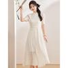 ORIGIN New Chinese Style Printed A-Line Midi Dress