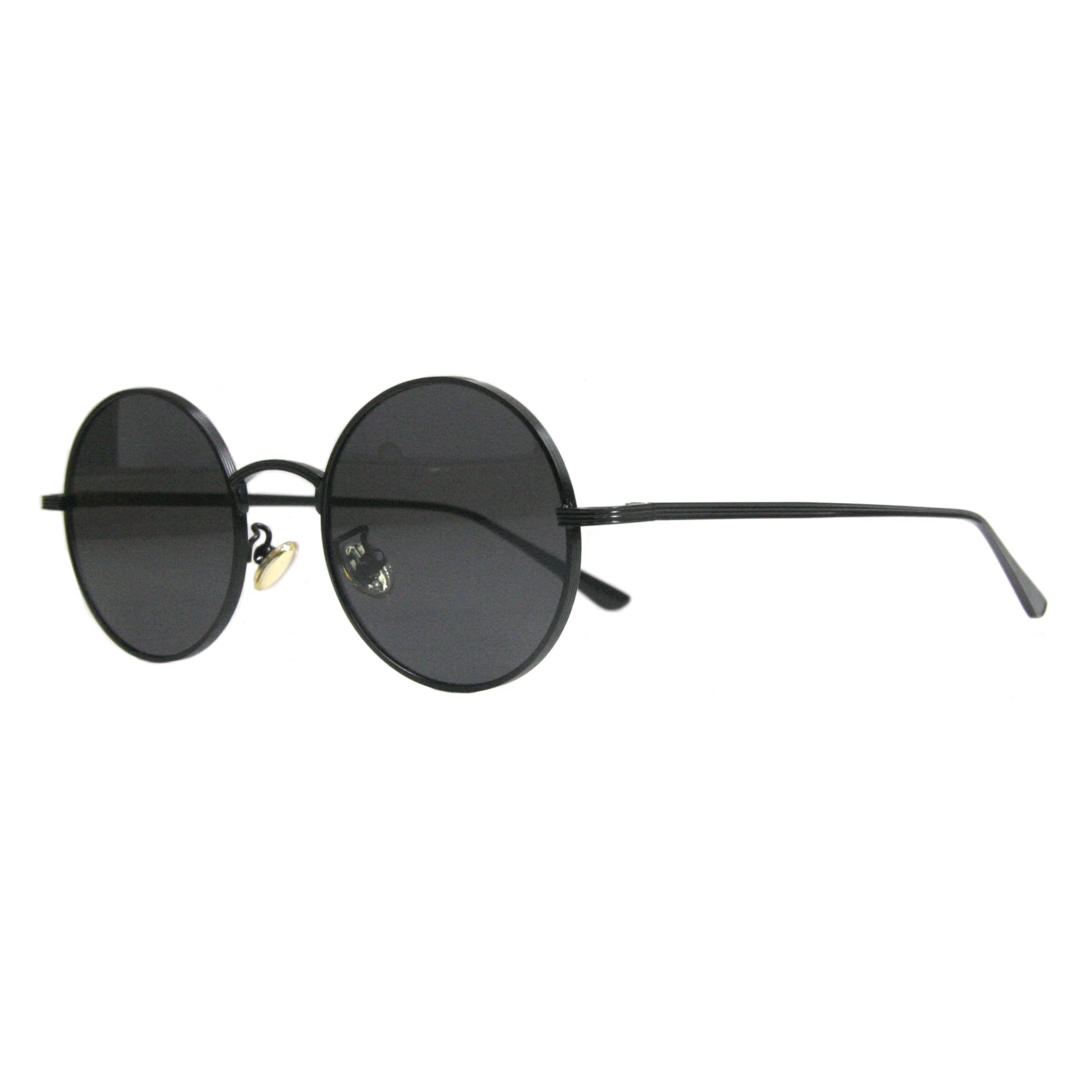 

Fujiyama Stylish Round Frame Oval KIKI AKATUKI Black [meSmart] Glasses, Sunglasses, (Black Frame, Lenses)