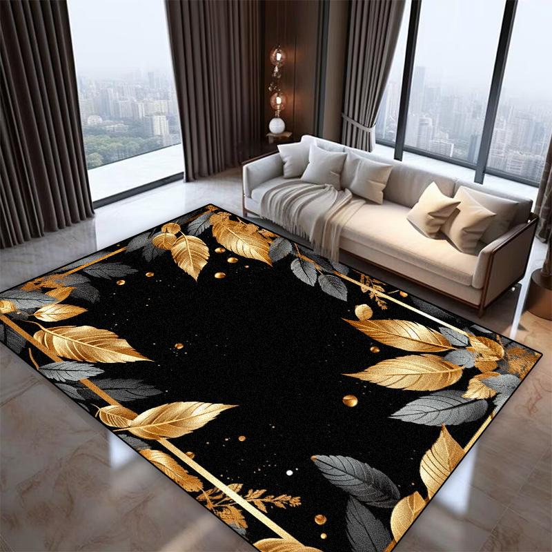 Alfombra Floral 3D Preciosa Sala de Estar Nórdica Decoración de Lujo Hogar Alfombra de Piso Antideslizante Lavable Dormitorio Vestidor Alfombra de Área Grande