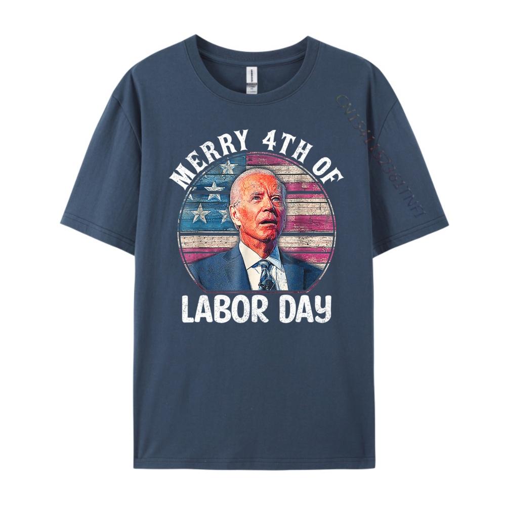 

Joe Biden Merry 4th Of Labor Day Funny 4th Of July Men Graphic Tees T Shirt Homme 4XL