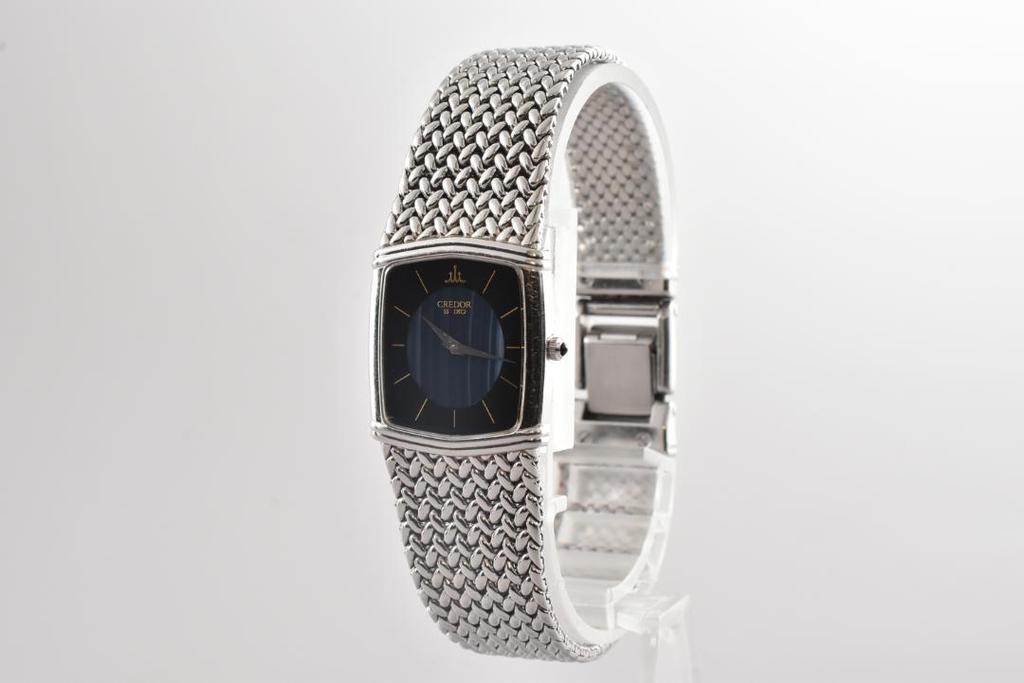 [USED] Seiko Credor 6730-5340 QZ Black Dial Women's Watch