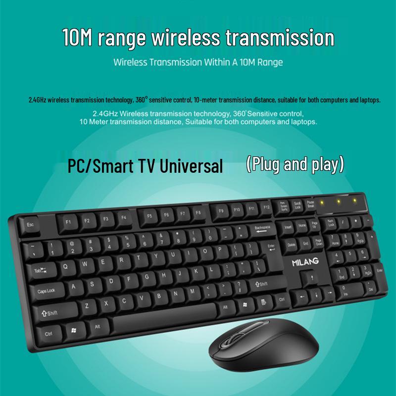 Wireless Mouse & Keyboard Set - Free Shipping, Perfect for Home, Office & TV Use