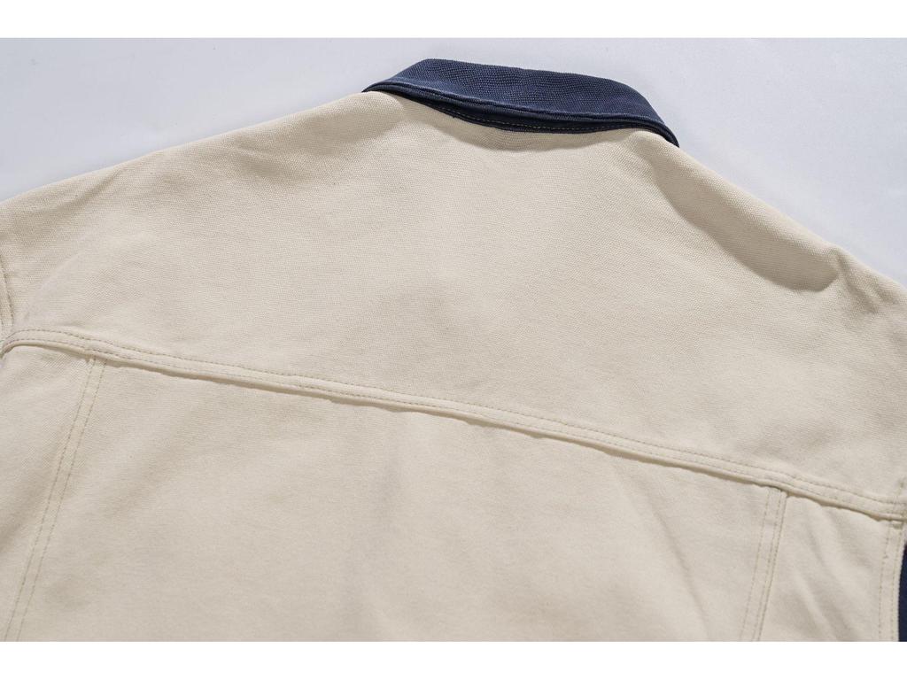 Men's 2025 Autumn Trendy Color Block Patchwork Jacket