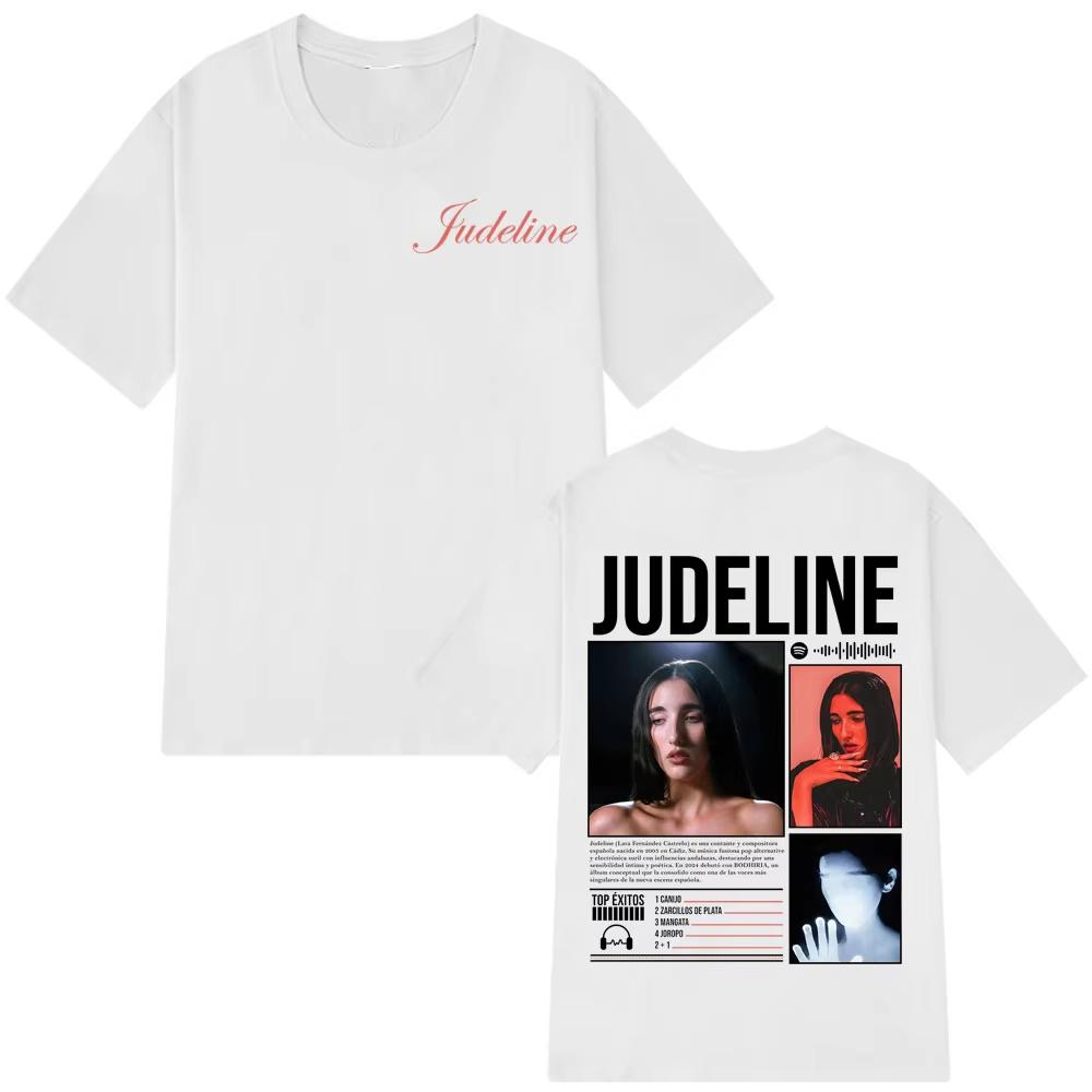 Singer Judeline Album Tour 2026 Print Tees Unisex WoUINISEX Fashion Tshirts Summer Shortsleeved Cotton Aesthetic Male Trend Tshirts