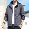 Unisex Waterproof Windbreaker: Spring/Autumn Lightweight Hooded Jacket for Outdoor Activities.