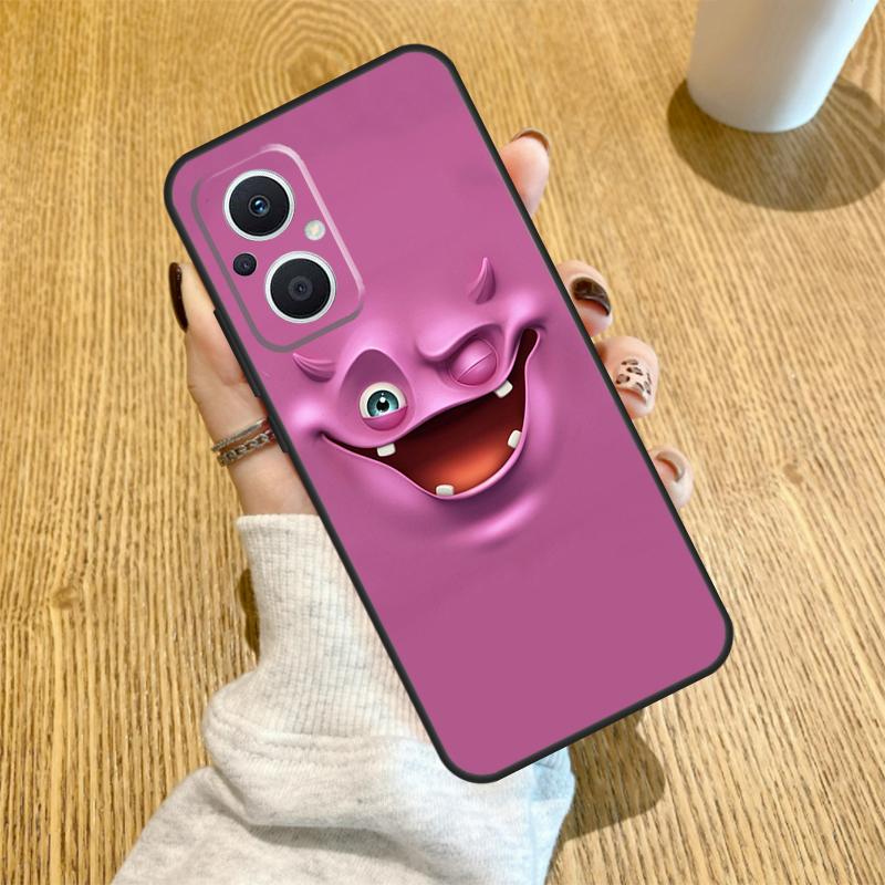 3D funny face Cute Funda For OPPO Reno 7 8 Lite 14 F 13F 12F 11F 13 12 11 10 Pro OPPO Find X9 X8 X6 X5 Pro Case
