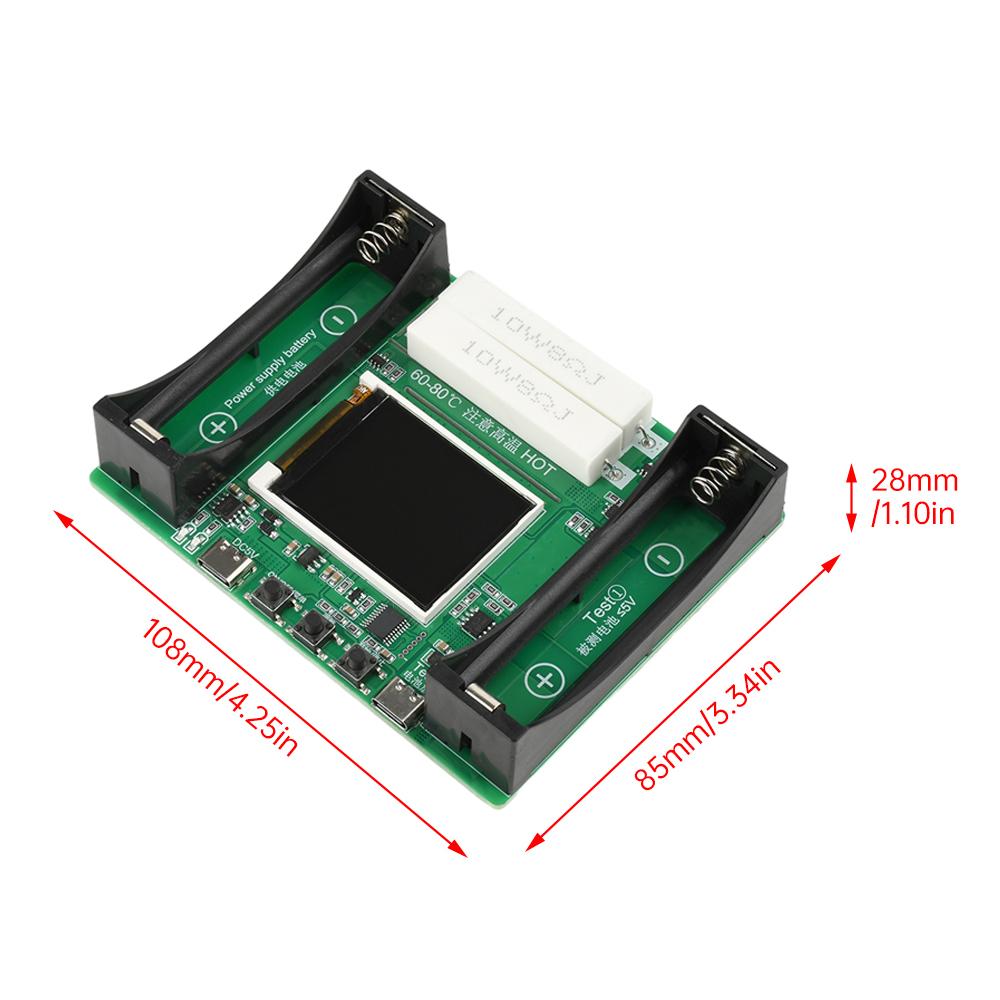 18650 Lithium Battery Capacity Tester Module MAh MWh Digital Battery Power Detector Module 18650 Battery Tester