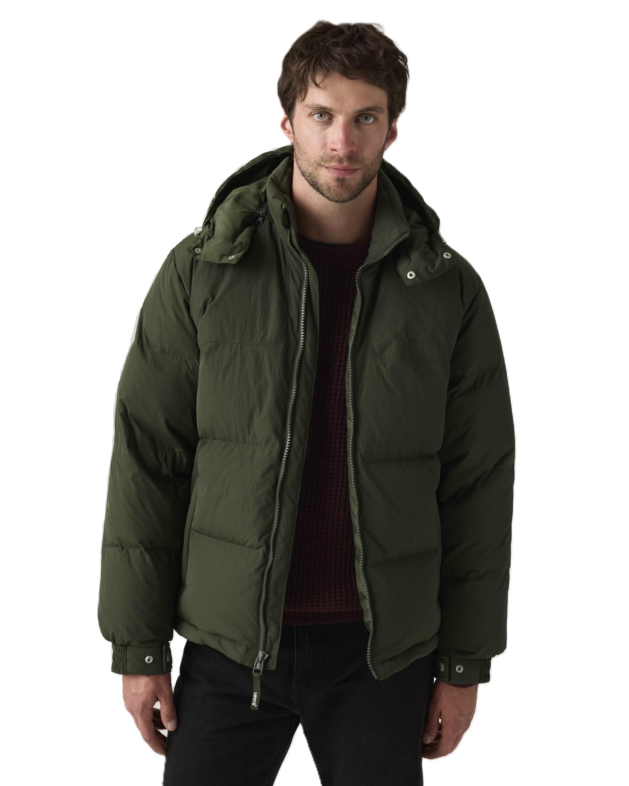 Levi s ROCKRIDGE Insulated Puffer Hooded Down Jacket Men s A8557-0010 US S