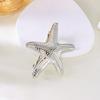 Elegant Gold Color Shell Starfish Hair Clip for Women Girl Temperament Metal Starfish Hairpin Romantic Wedding Jewelry Gifts