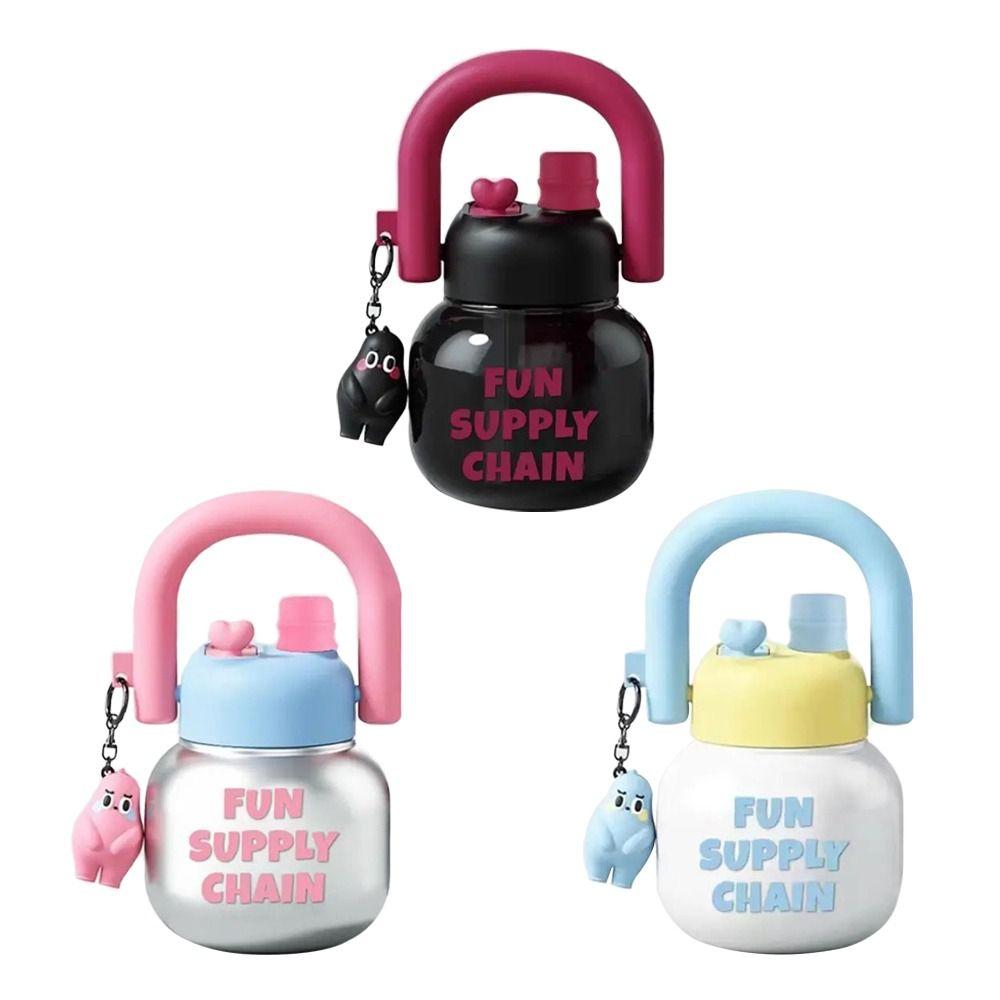 800 ml Large Capacity Juice Milk Cup with Pendant Sippy Cup Creative Water Bottles