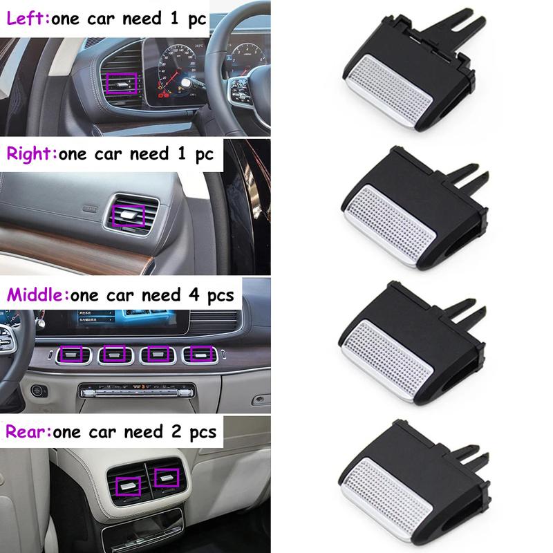 W167 Car Front Left Right Middle Rear AC Air Conditioner Outlet Clips Tab Repair Kit For Mercedes Benz GLS GLE -