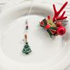 Christmas Tree Phone Chain Snowflakes Water Drop Anti-Lost Lanyard Earphone Case Pendant Bag Decor