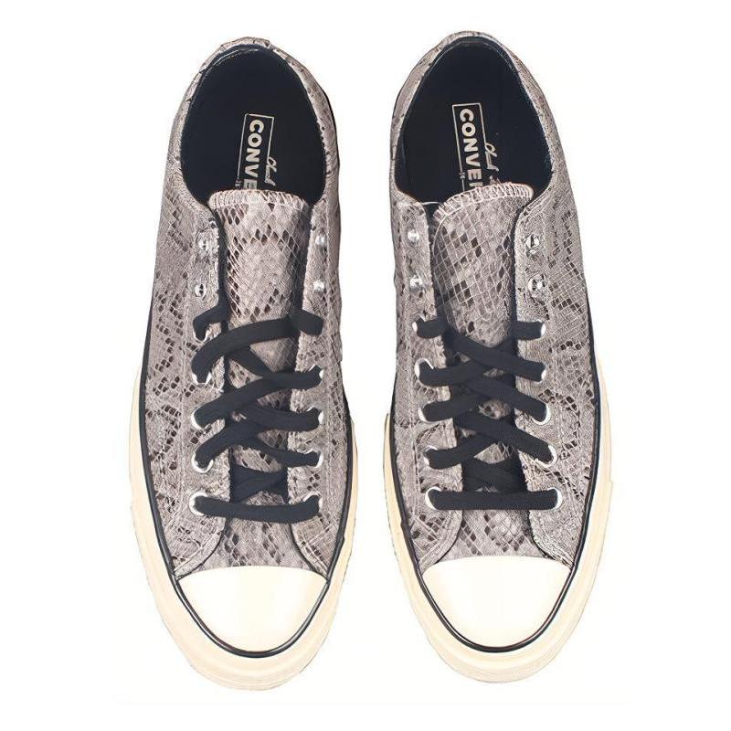 Converse 1970s All Star 70 Comfortable and Versatile Low-Top Espadrilles Unisex Grey