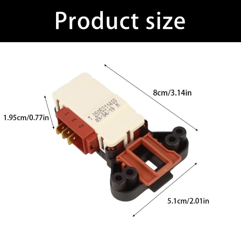 Washing Machine Door Lock Switches Replacement Part for Multiple Brands Top Load Dryer Safety Mechanism Easy Installation