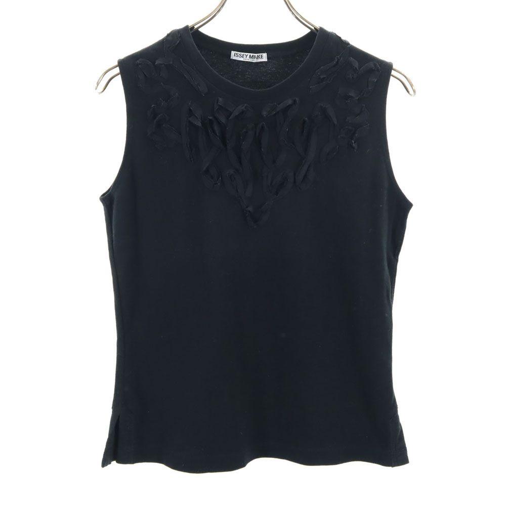 

ISSEY MIYAKE WHITE LABEL сделано в Японии Без рукавов Крой 3 черный Женский Б/у