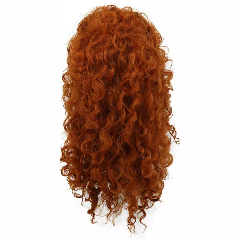 Synthetic Long Curly Hair for Woman Water Wave Wigs Female Costume Cosplay Halloween Party Girls Lolita Wig Black Women