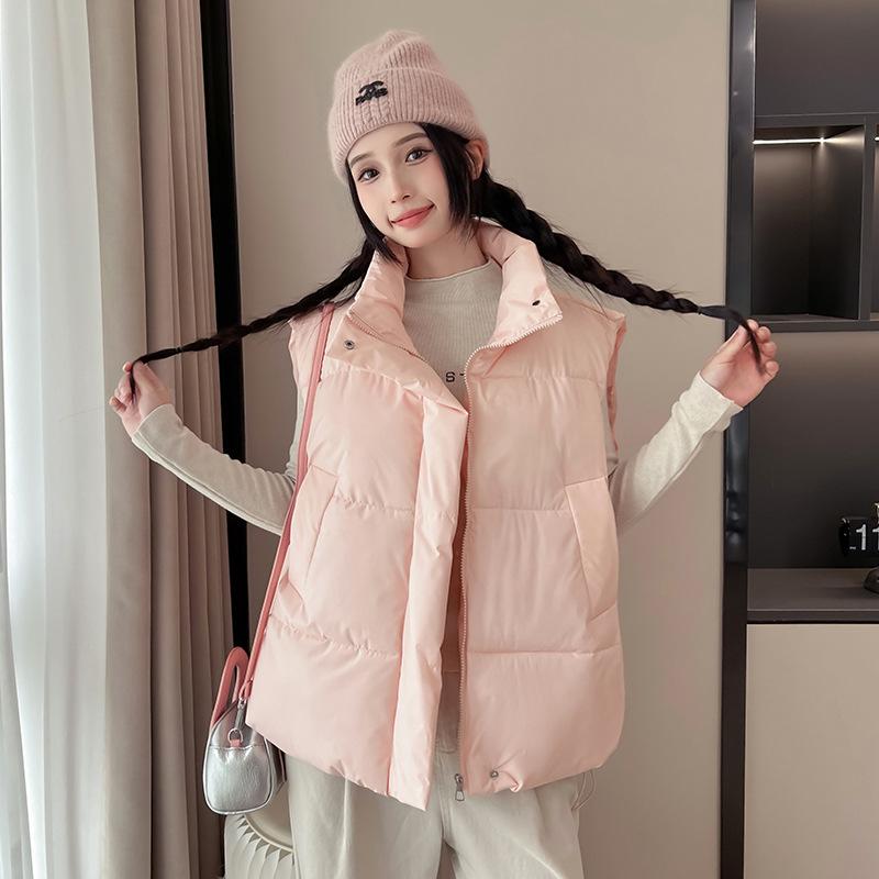 New Cotton Vest Autumn and Winter Versatile Fashion Foreign Korean Version Loose Girls Vest Vest Jacket