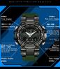 FindTime Men's Digital Watch, Dual Time Analog Military Watch, Stopwatch, Alarm, Waterproof, Sports Watch, Running Watch, Luminous Backlight, Day and