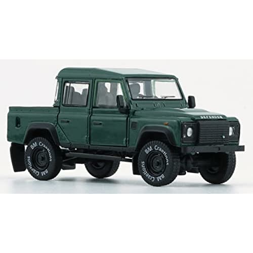 Scherer Designs B-M Creations Land Rover Defender 110 Pickup 16 Green LHD 1/64 Scale Model 64B0197