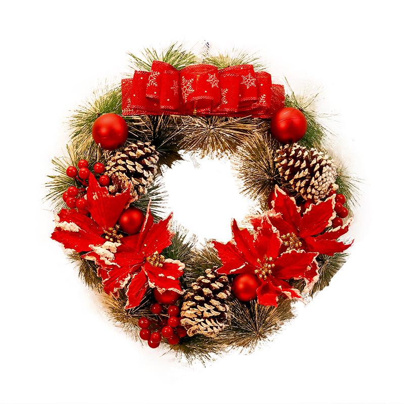 Christmas Wreath - 40/50/60cm Holiday Decorations & Ornaments for Door Hanging