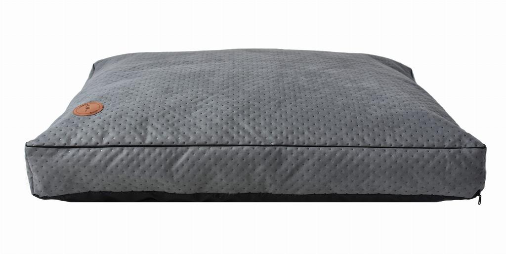 Mia Gray Quilted Cushion - 85 X 70 X 10