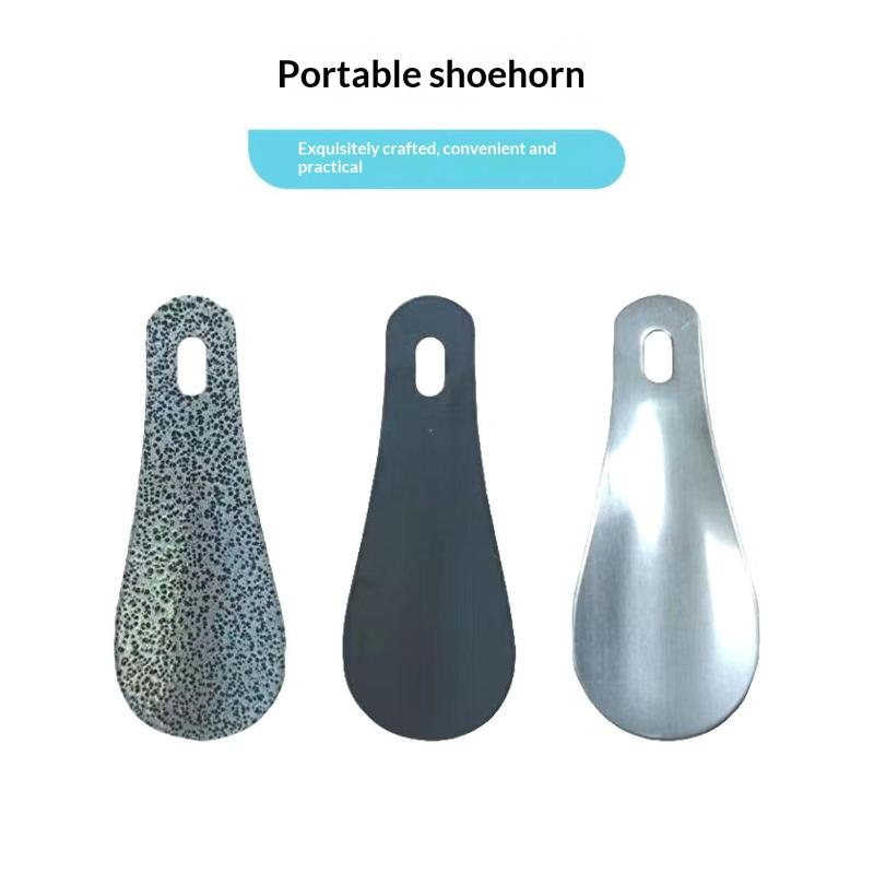 Stainless Steel Shoe Horn Portable Shoe Lifter Wear Shoe Helper Shoe Helper Labor Saving Footwear Tool For Home Travel Use