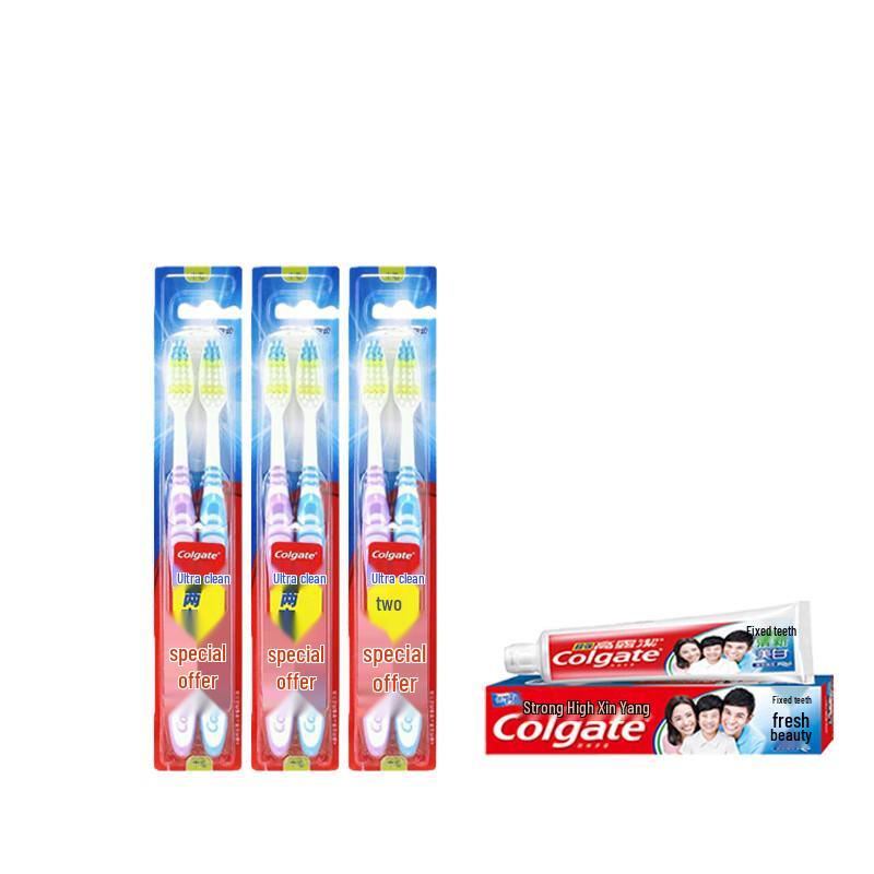 Colgate Ultra Clean Toothbrush & Super Calcium Toothpaste Set