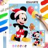 Christmas Mickey Digital Oil Painting Art Kit Handmade Diy Home Decorations