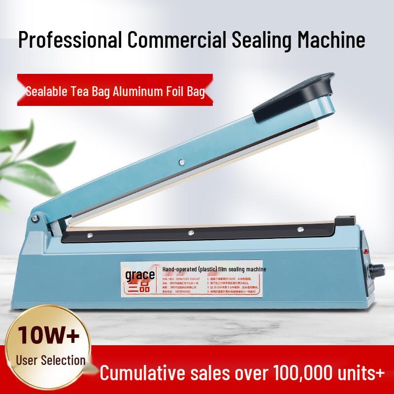Compact Manual Heat Sealer for Mooncake, Tea, Kraft Paper, and Flat Plastic Bags